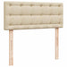 Pat box spring cu saltea, crem, 120x200 cm, textil - WALTI WALTI