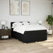 Pat box spring cu saltea, negru, 140x190 cm, textil - WALTI WALTI