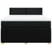 Pat box spring cu saltea, negru, 140x190 cm, textil - WALTI WALTI