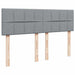 Pat box spring cu saltea, gri deschis, 140x190 cm, textil - WALTI WALTI