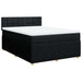 Pat box spring cu saltea, negru, 140x190 cm, textil - WALTI WALTI