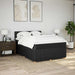 Pat box spring cu saltea, negru, 140x190 cm, textil - WALTI WALTI