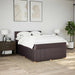 Pat box spring cu saltea, maro închis, 140x200 cm, textil - WALTI WALTI