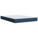 Pat box spring cu saltea, albastru, 140x200 cm, textil - WALTI WALTI