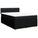 Pat box spring cu saltea, negru, 140x190 cm, textil - WALTI WALTI