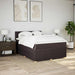 Pat box spring cu saltea, maro închis, 140x200 cm, textil - WALTI WALTI