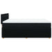 Pat box spring cu saltea, negru, 140x190 cm, textil - WALTI WALTI