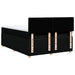 Pat box spring cu saltea, negru, 140x190 cm, textil - WALTI WALTI