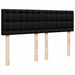 Pat box spring cu saltea, negru, 140x190 cm, textil - WALTI WALTI