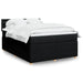 Pat box spring cu saltea, negru, 140x190 cm, textil - WALTI WALTI