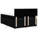 Pat box spring cu saltea, negru, 140x200 cm, textil - WALTI WALTI