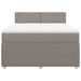 Pat continental cu saltea gri taupe 140x200 cm material textil - WALTI WALTI