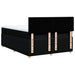 Pat box spring cu saltea, negru, 140x200 cm, textil - WALTI WALTI