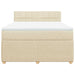 Pat continental cu saltea, crem, 140x200 cm, material textil - WALTI WALTI