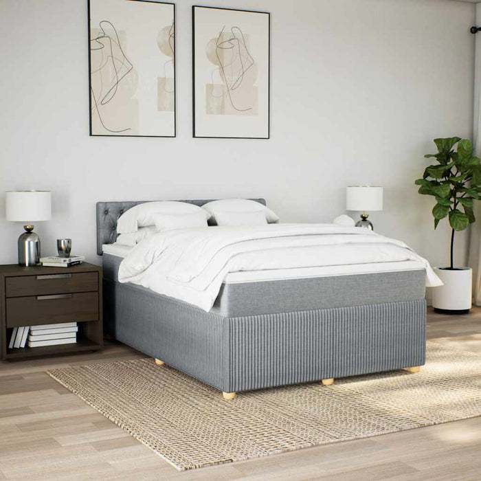 Pat continental, gri deschis, 140x200 cm, material textil - WALTI WALTI