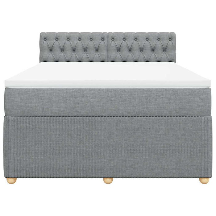 Pat continental, gri deschis, 140x200 cm, material textil - WALTI WALTI