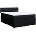 Pat box spring cu saltea, negru, 140x200 cm, textil - WALTI WALTI