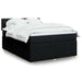 Pat box spring cu saltea, negru, 140x200 cm, textil - WALTI WALTI