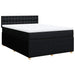 Pat box spring cu saltea, negru, 140x200 cm, textil - WALTI WALTI