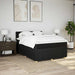 Pat box spring cu saltea, negru, 140x200 cm, textil - WALTI WALTI