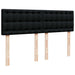 Pat box spring cu saltea, negru, 140x200 cm, textil - WALTI WALTI