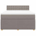Pat continental cu saltea gri taupe 140x200 cm material textil - WALTI WALTI