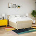 Pat continental cu saltea, crem, 140x200 cm, material textil - WALTI WALTI