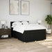 Pat box spring cu saltea, negru, 160x200 cm, textil - WALTI WALTI