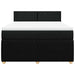 Pat box spring cu saltea, negru, 160x200 cm, textil - WALTI WALTI