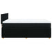 Pat box spring cu saltea, negru, 160x200 cm, textil - WALTI WALTI