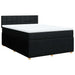 Pat box spring cu saltea, negru, 160x200 cm, textil - WALTI WALTI