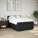 Pat box spring cu saltea, negru, 160x200 cm, textil - WALTI WALTI