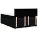 Pat box spring cu saltea, negru, 160x200 cm, textil - WALTI WALTI