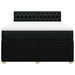 Pat box spring cu saltea, negru, 160x200 cm, textil - WALTI WALTI