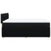 Pat box spring cu saltea, negru, 160x200 cm, textil - WALTI WALTI