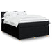 Pat box spring cu saltea, negru, 160x200 cm, textil - WALTI WALTI