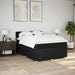 Pat box spring cu saltea, negru, 160x200 cm, textil - WALTI WALTI