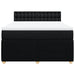 Pat box spring cu saltea, negru, 160x200 cm, textil - WALTI WALTI
