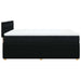 Pat box spring cu saltea, negru, 160x200 cm, textil - WALTI WALTI