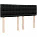 Pat box spring cu saltea, negru, 160x200 cm, textil - WALTI WALTI