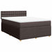 Pat box spring cu saltea, maro închis, 160x200 cm, textil - WALTI WALTI