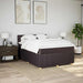 Pat box spring cu saltea, maro închis, 160x200 cm, textil - WALTI WALTI