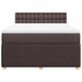 Pat box spring cu saltea, maro închis, 160x200 cm, textil - WALTI WALTI