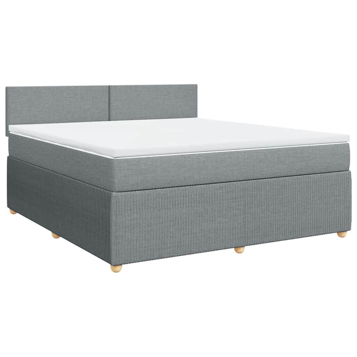 Pat continental, gri deschis, 180x200 cm, material textil - WALTI WALTI