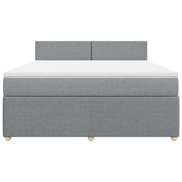 Pat continental, gri deschis, 180x200 cm, material textil - WALTI WALTI