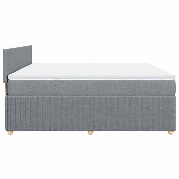 Pat continental, gri deschis, 180x200 cm, material textil - WALTI WALTI