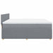 Pat continental, gri deschis, 180x200 cm, material textil - WALTI WALTI