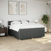 Pat box spring cu saltea, gri închis, 180x200 cm, textil - WALTI WALTI