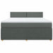 Pat box spring cu saltea, gri închis, 180x200 cm, textil - WALTI WALTI