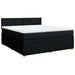 Pat box spring cu saltea, negru, 180x200 cm, catifea - WALTI WALTI